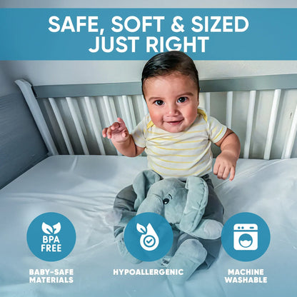 Ellie the Elephant - White Noise & Lullaby Comforter - Image 2