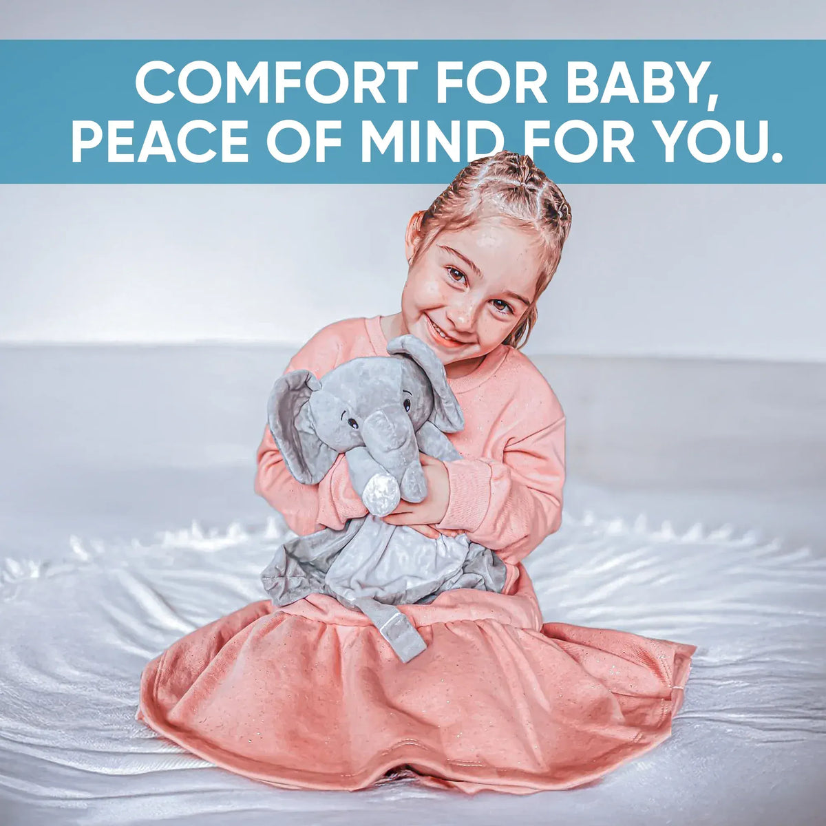 Ellie the Elephant - White Noise & Lullaby Comforter - Image 4