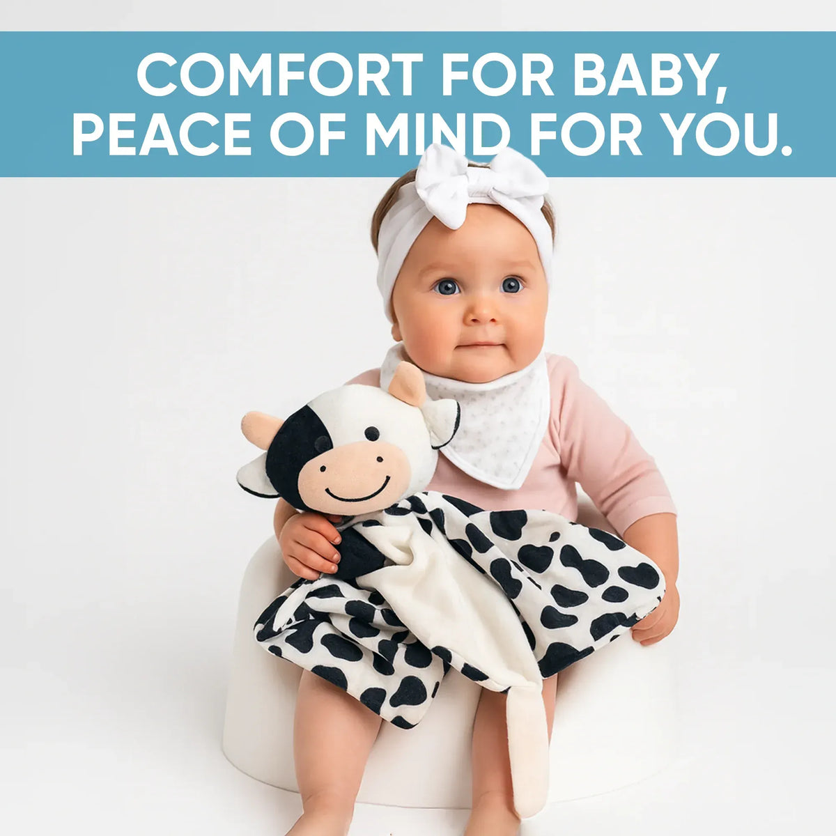 Lylah the Cow - White Noise & Lullaby Comforter - Image 3