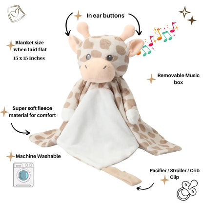 Shay the Giraffe - White Noise & Lullaby Comforter - Image 2