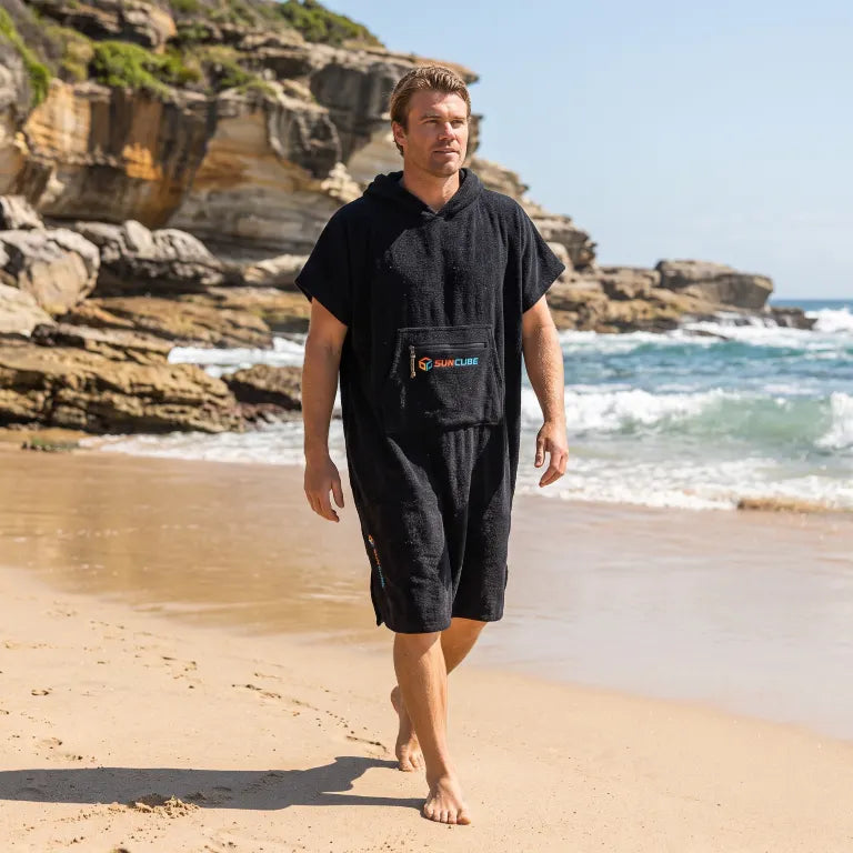 Full Length Hooded Surf Towel Poncho