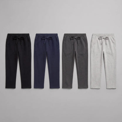 Unisex trackpants straight leg - Size Large - 240GSM - Pack of 3 Black, Navy, Grey