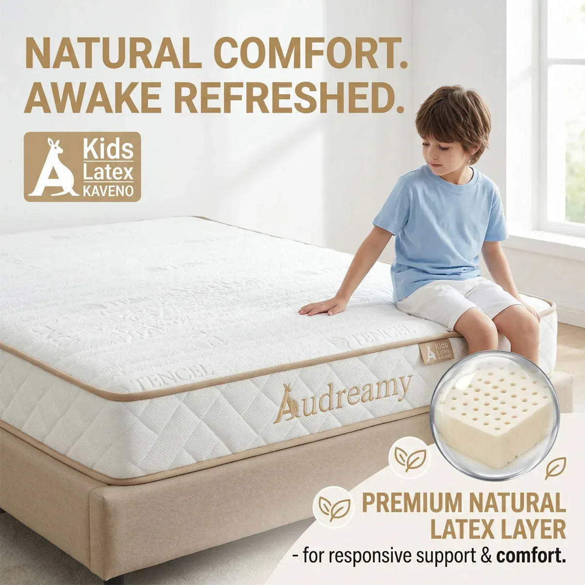 Audreamy Kaveno Kids Mattress Latex King Single - Image 6