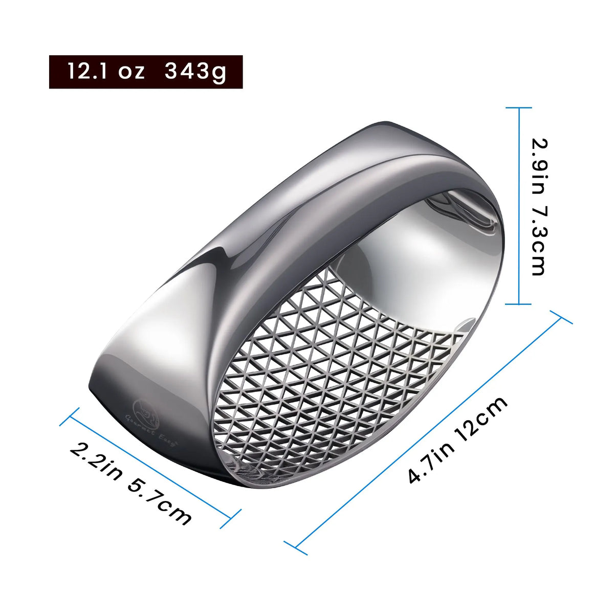 Gourmet Easy Garlic Press Rocker, Stainless Steel Garlic Crusher with Eject Base, Garlic Grinder - Image 7