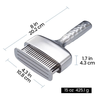 Gourmet Easy Meat Tenderizer Tool, Ultra Sharp Stainless Steel Needle Blades, Non-slip Long Handle - Image 7
