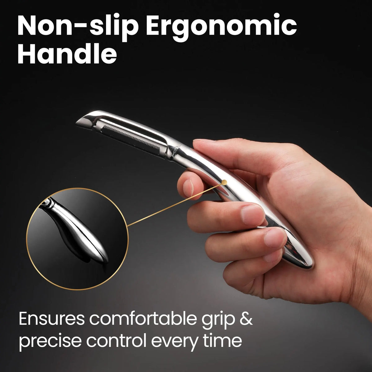 Gourmet Easy Vegetable Peeler, Potato Peeler, Stainless Steel Veggie & Fruit Peeler - Image 3