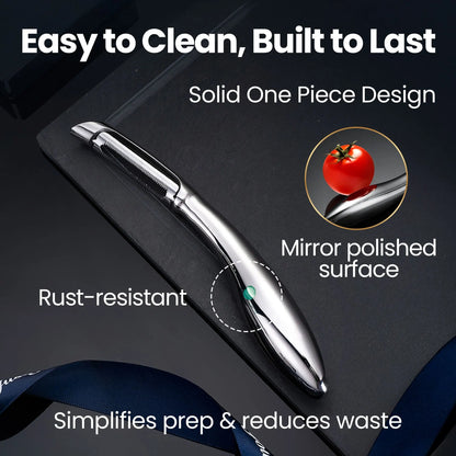Gourmet Easy Vegetable Peeler, Potato Peeler, Stainless Steel Veggie & Fruit Peeler - Image 8
