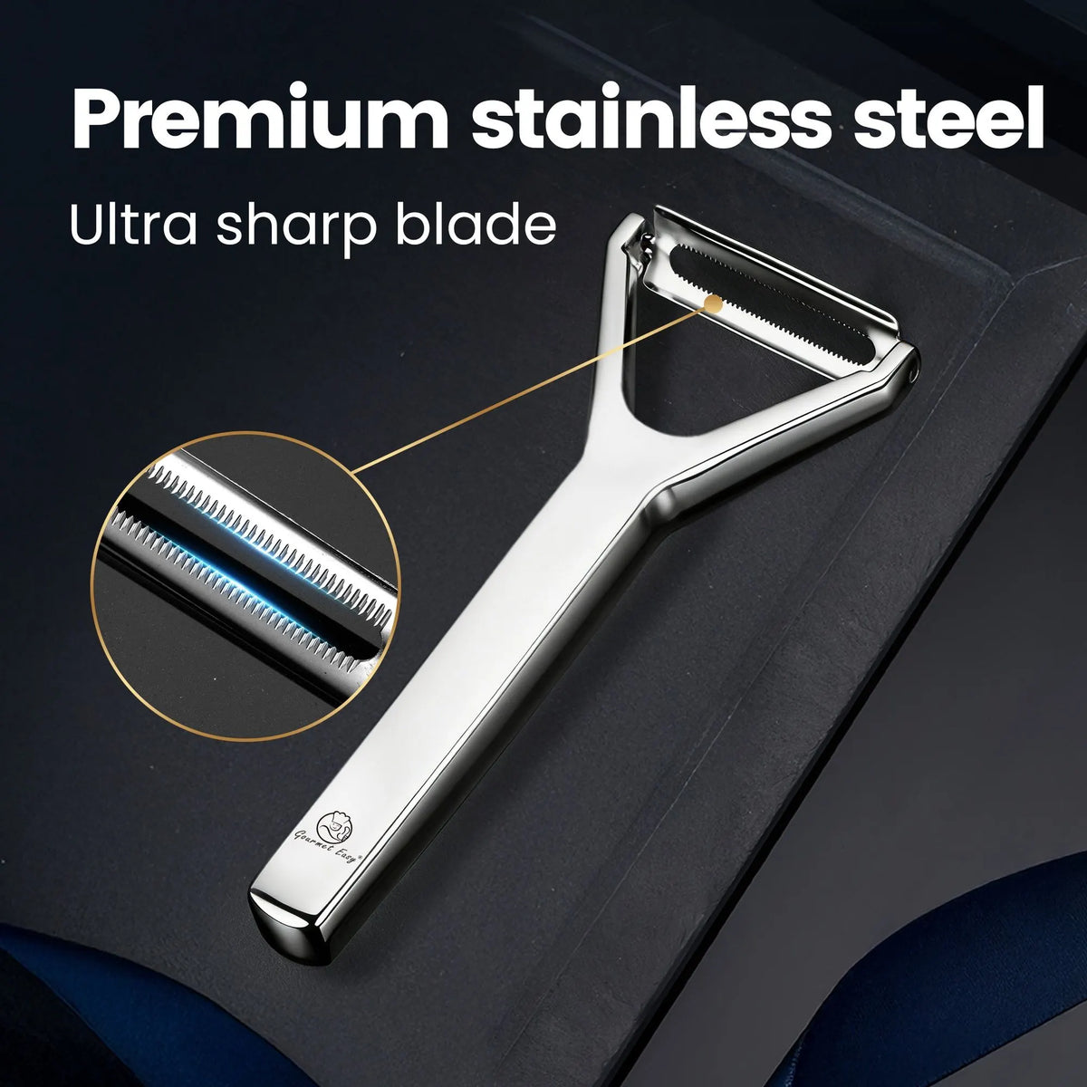 Gourmet Easy Vegetable Peeler, Y Peeler, Citrus Peeler, Stainless Steel Lemon Peeler - Image 3