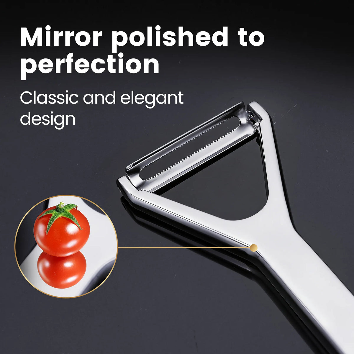 Gourmet Easy Vegetable Peeler, Y Peeler, Citrus Peeler, Stainless Steel Lemon Peeler - Image 5