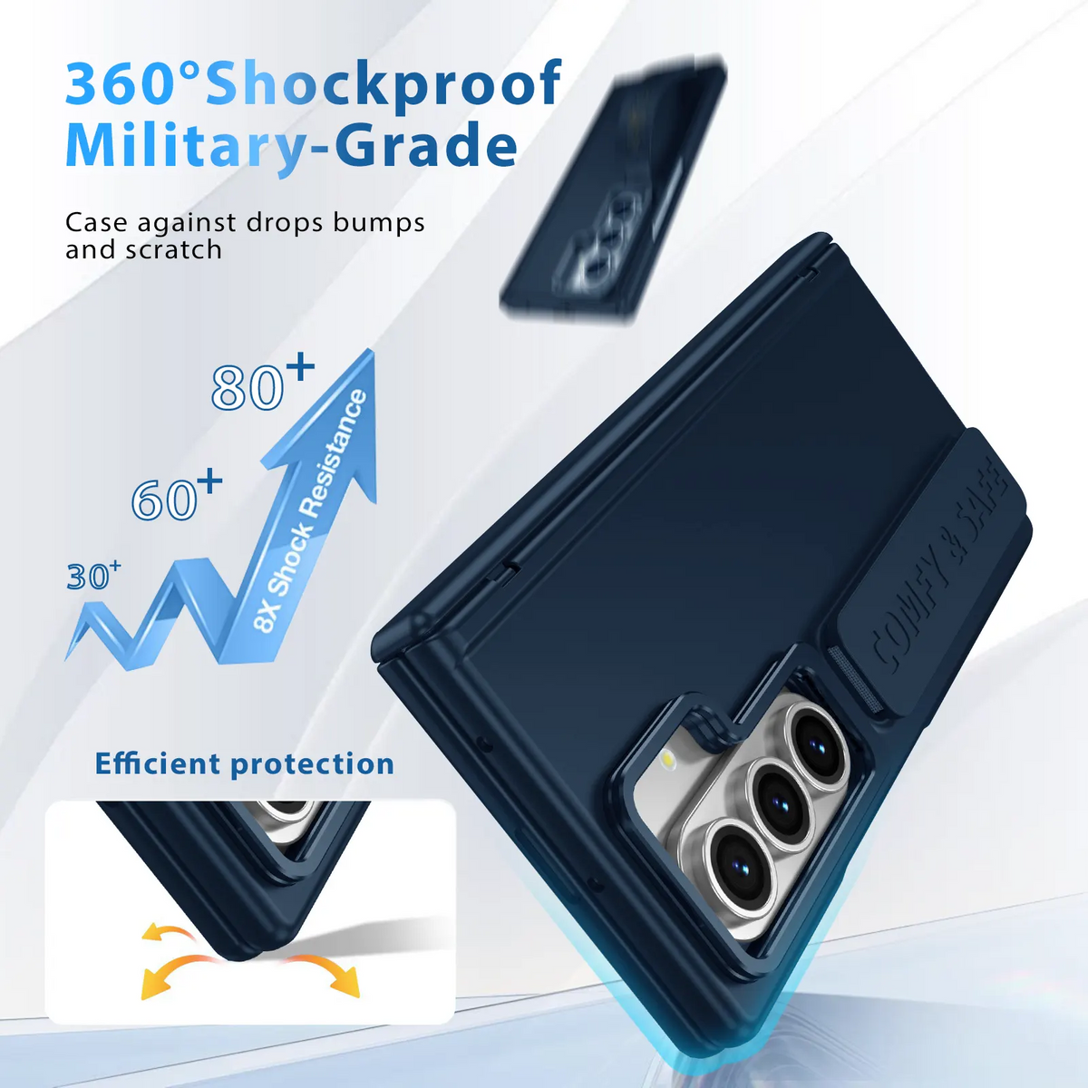 Compatible for Samsung Galaxy Z Fold 8 Ultra Case blue - Image 3
