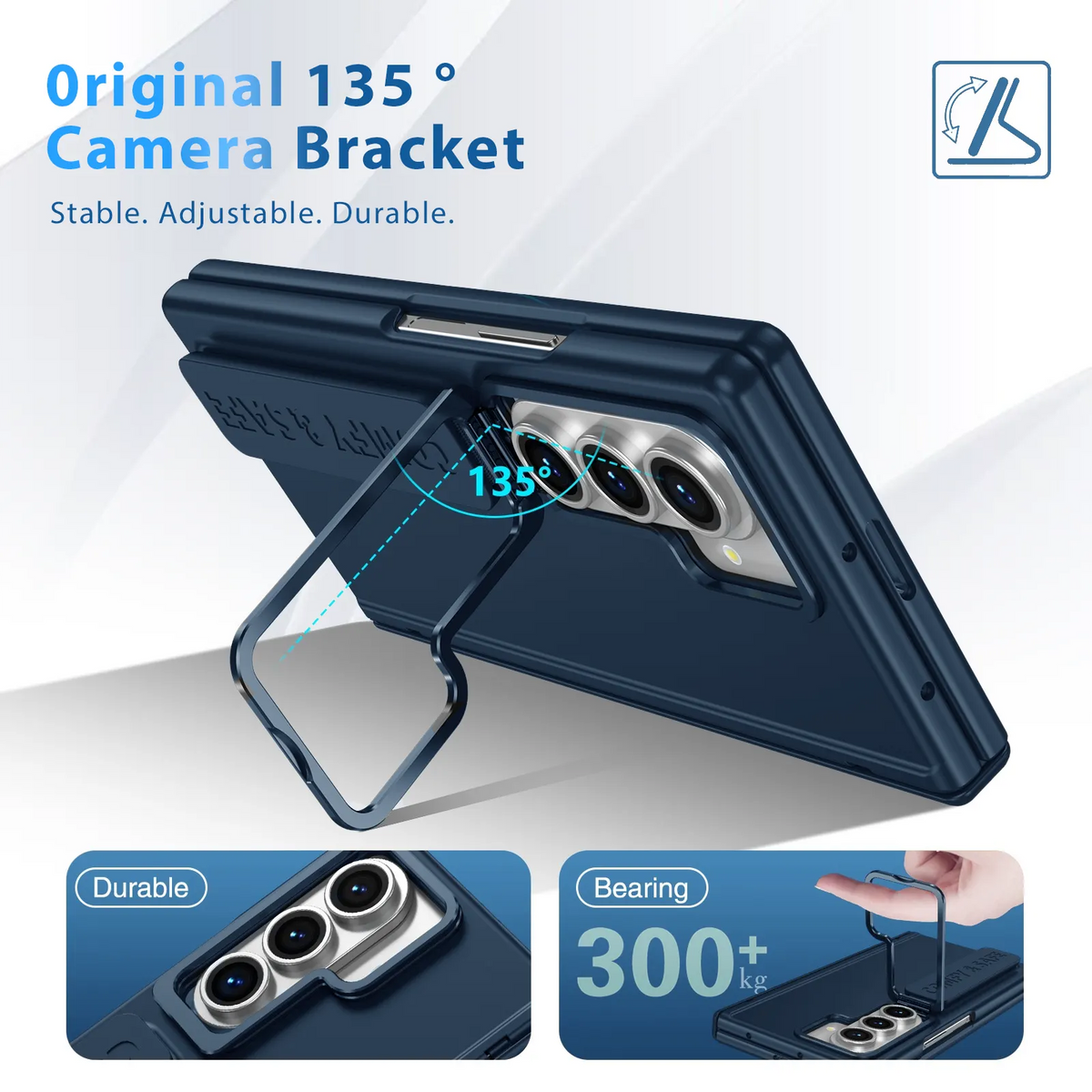 Compatible for Samsung Galaxy Z Fold 8 Ultra Case blue - Image 5
