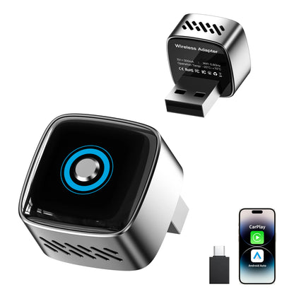 3 in 1 Wireless CarPlay and Android Auto Adapter Plug and Play Carplay Adapter