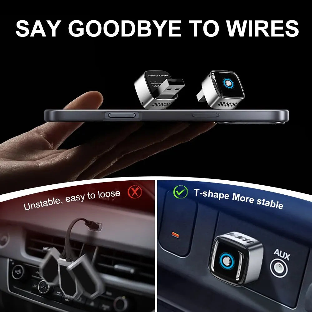 3 in 1 Wireless CarPlay and Android Auto Adapter Plug and Play Carplay Adapter - Image 5
