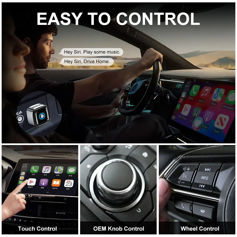 3 in 1 Wireless CarPlay and Android Auto Adapter Plug and Play Carplay Adapter - Image 7
