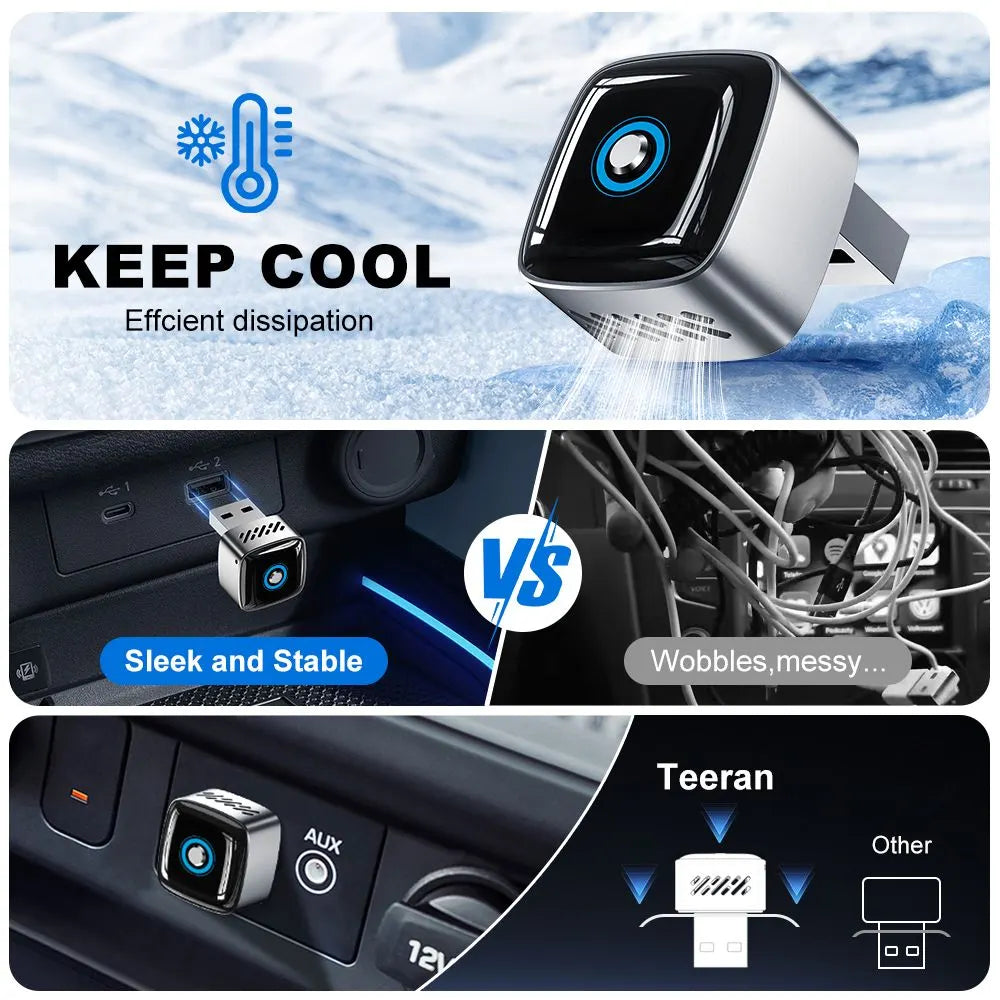 3 in 1 Wireless CarPlay and Android Auto Adapter Plug and Play Carplay Adapter - Image 8