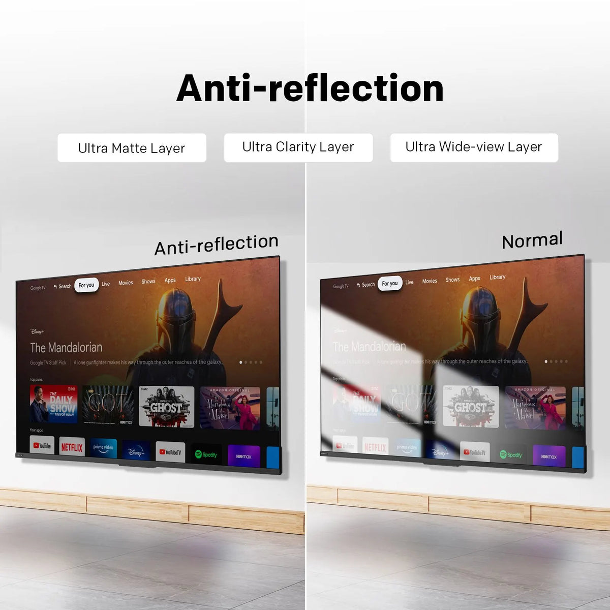 SKYWORTH 65X6600H QD-Mini LED 4K Smart TV, Matte Anti-Glare Display, 120Hz Turbo Mode, AI 4K Upscaling, AI Color Enhancement，Google TV, Dolby Atmos+Dolby Vision, 30W Speakers，HDMI2.1 - Image 4