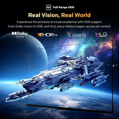 SKYWORTH 75X6600H QD-Mini LED 4K Smart TV, Matte Anti-Glare Display, 120Hz Turbo Mode, AI 4K Upscaling, AI Color Enhancement，Google TV, Dolby Atmos+Dolby Vision, 30W Speakers，HDMI2.1 - Image 8