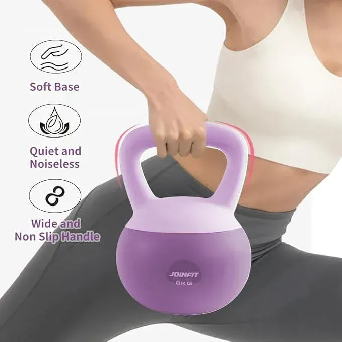8KG Soft Kettlebells with Cushioned Impact-Resistant Base - Image 3