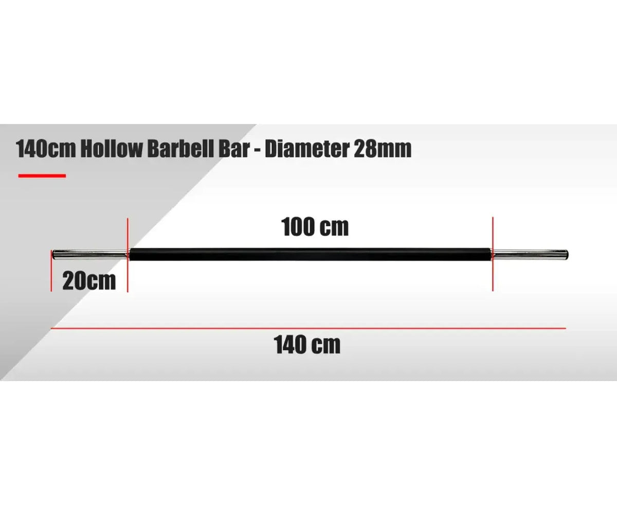 Aerobic Weight Bar 140cm - Hollow Barbell Bar - Image 2