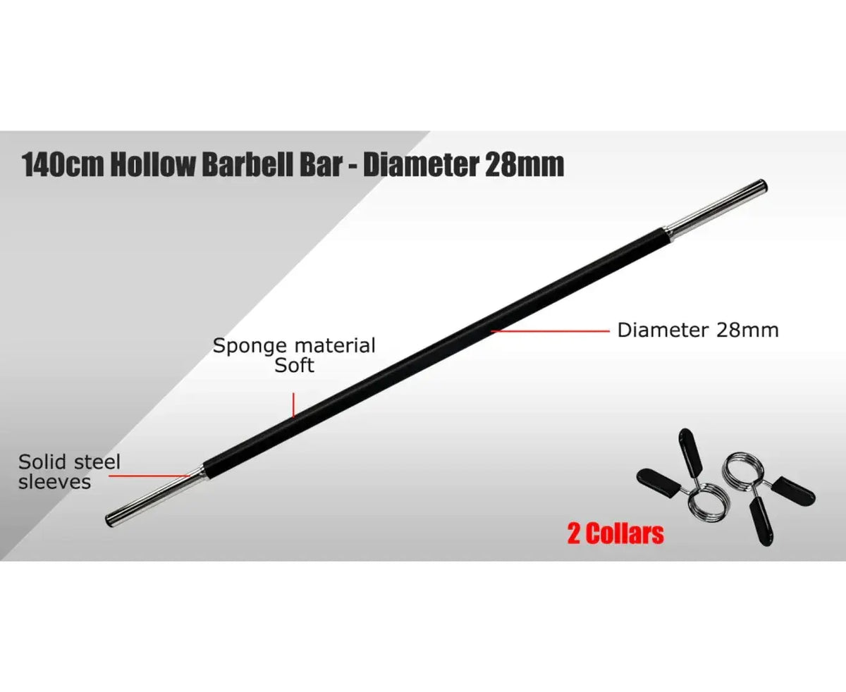 Aerobic Weight Bar 140cm - Hollow Barbell Bar - Image 3