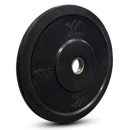 JFIT Black Olympic Bumper Plate 10LB 25LB 35LB 45LB — 45LB/20KG - Image 7