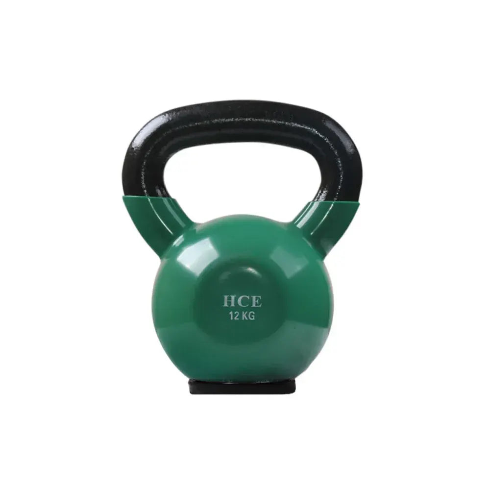 12kg Vinyl Coated Kettlebell – Solid Cast Iron with Rubber Base