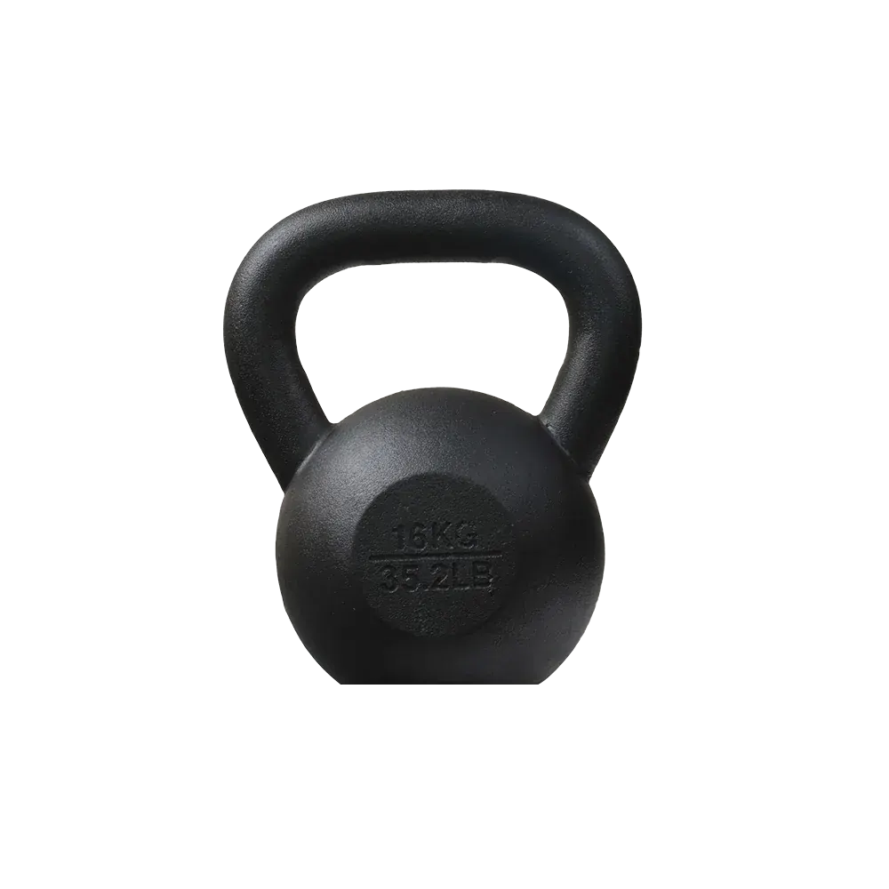 16kg Classic Cast Iron Powder Coated Kettlebell