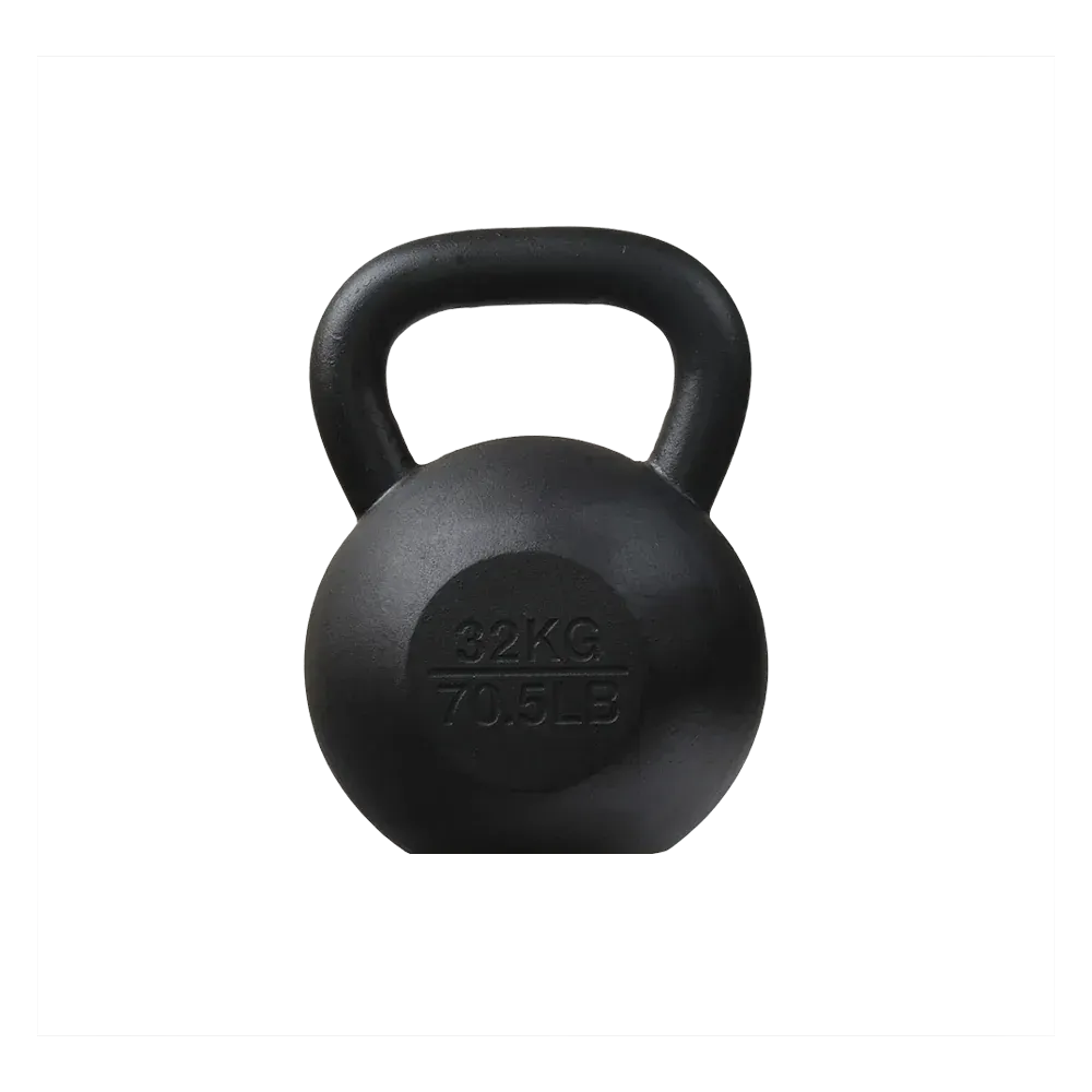 32kg Classic Cast Iron Powder Coated Kettlebell