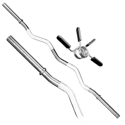 EZY Curl Standard Barbell with Spring Collars