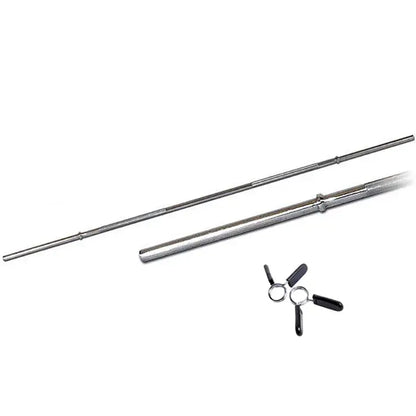 6 Foot Standard Barbell with Spring Collar