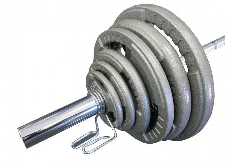 195kg Olympic Hammertone Cast Iron Barbell Weights Set