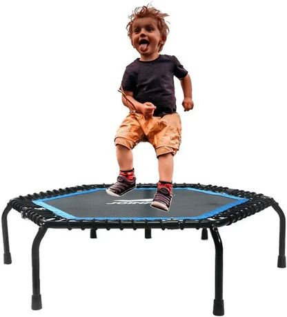 Foldable Mini Trampoline,Fitness Re-bounder with Adjustable Bar - Image 5