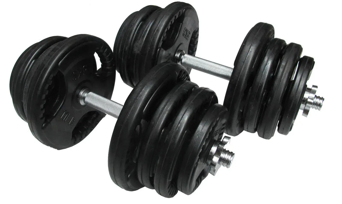 50kg Standard Rubber Dumbbell Set