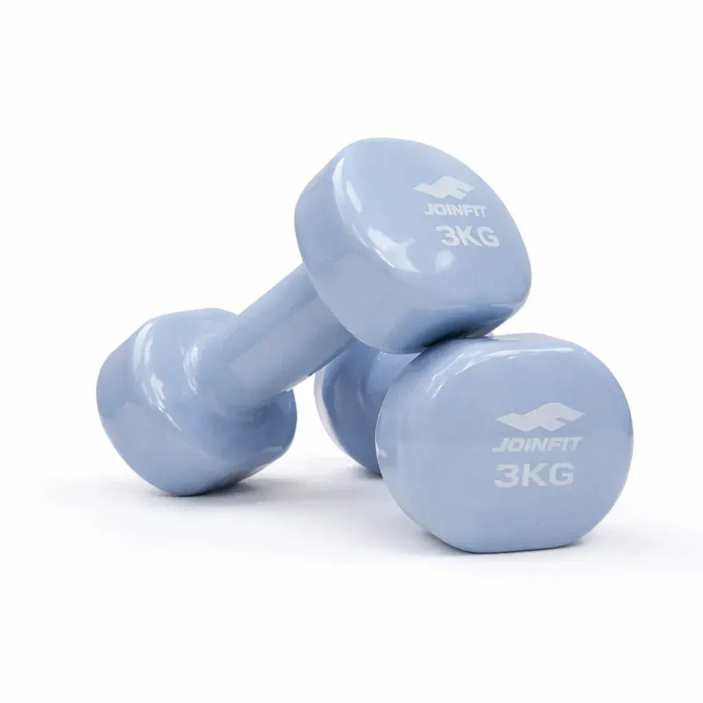 Pair of 3kg Vinyl Coated Dumbbell