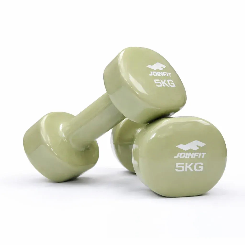 Pair of 5kg Vinyl Coated Dumbbell