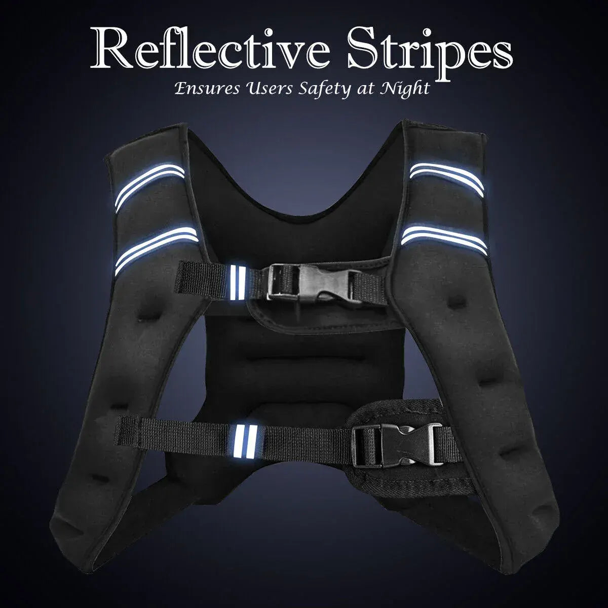 Weighted Vest With Mesh Pocket & Adjustable Buckle — 10kg / Purple - Image 9