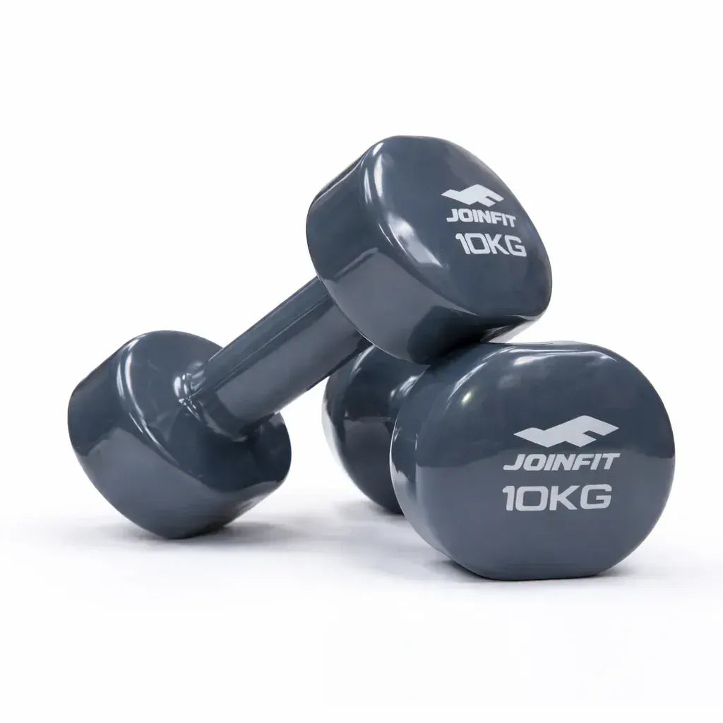 Pair of 10kg Vinyl Coated Dumbbell