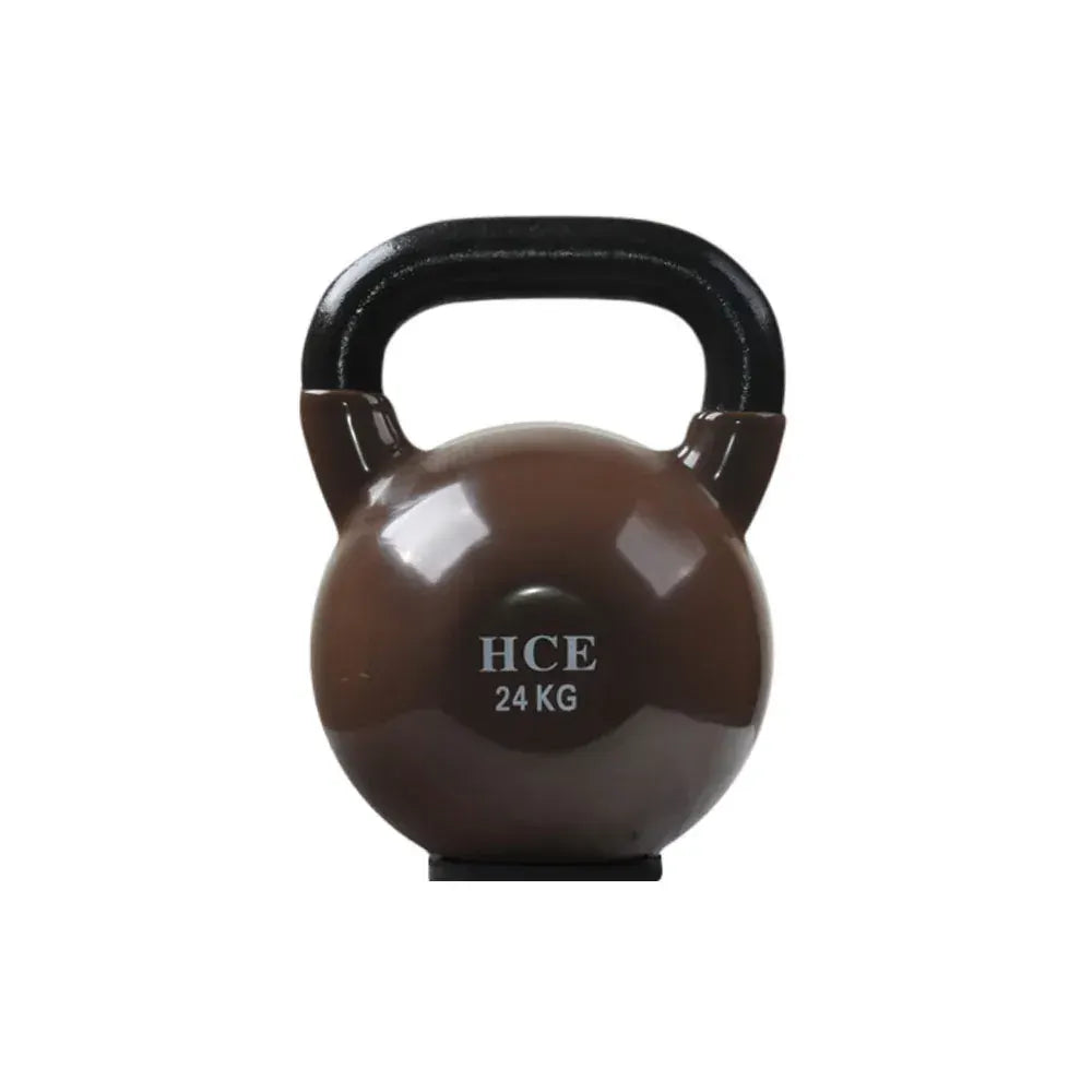 24kg Vinyl Coated Kettlebell – Solid Cast Iron with Rubber Base