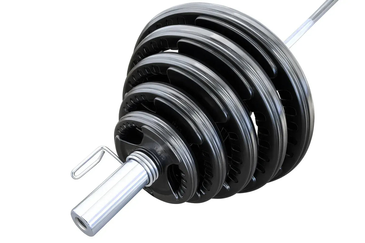195kg Olympic Rubber Coated Barbell Weights Set