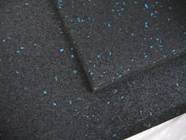 1M*1M Rubber flooring/Rubber Mat/Rubber Tiles- Black with Blue Flecks