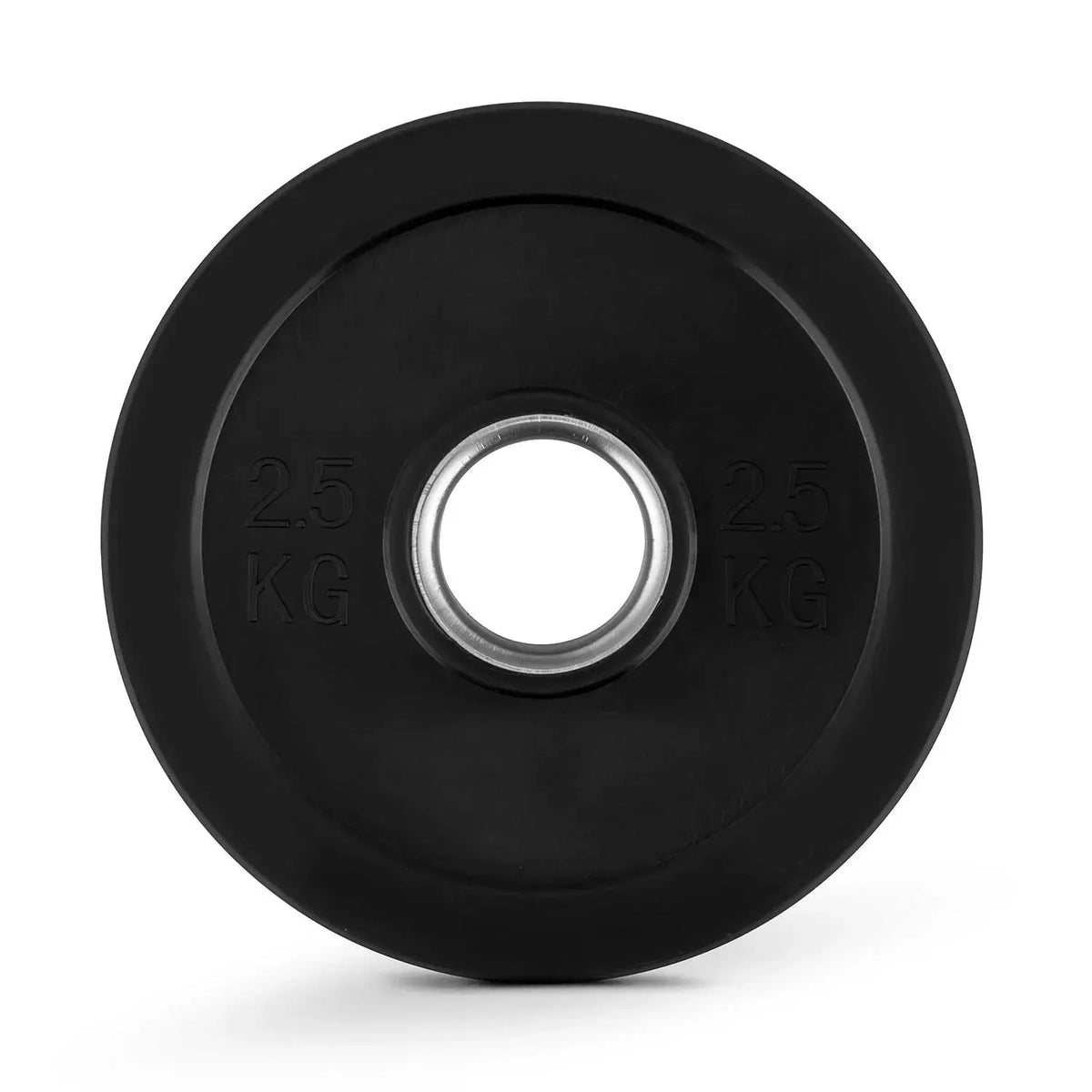 2 x 2.5kg Black Olympic Bumper Plate - Image 3