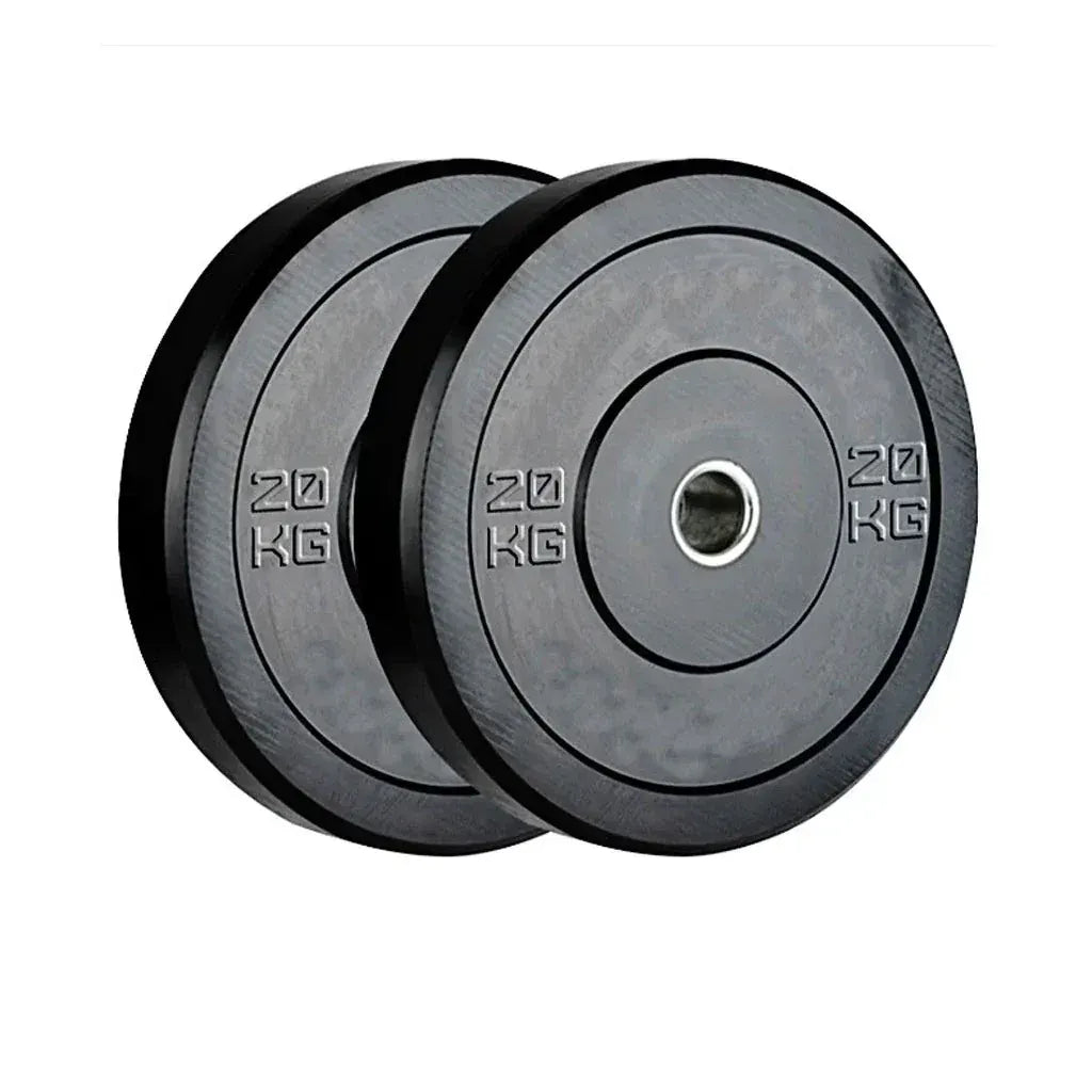 2 x 20kg Black Olympic Bumper Plate