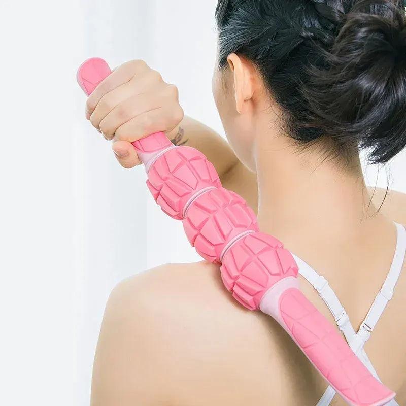 Spiked Triple-Ball Massage Stick