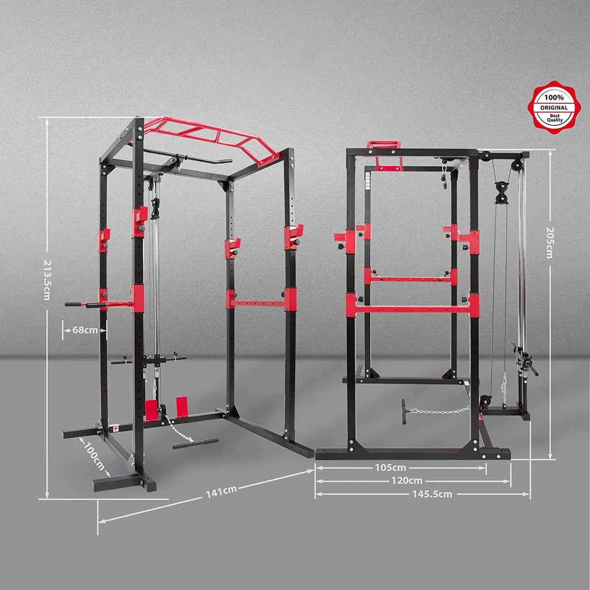 Power Cage Fitness Multifunctional Rack for Effective Full Body Workout - Image 3