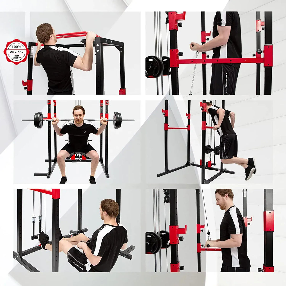 Power Cage Fitness Multifunctional Rack for Effective Full Body Workout - Image 5