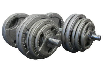 70kg Standard Hammertone Barbell/Dumbbell Weights Set - Image 2