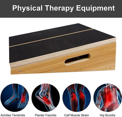 Wooden Slant Board- Adjustable Incline Board and Calf Stretcher - Image 3