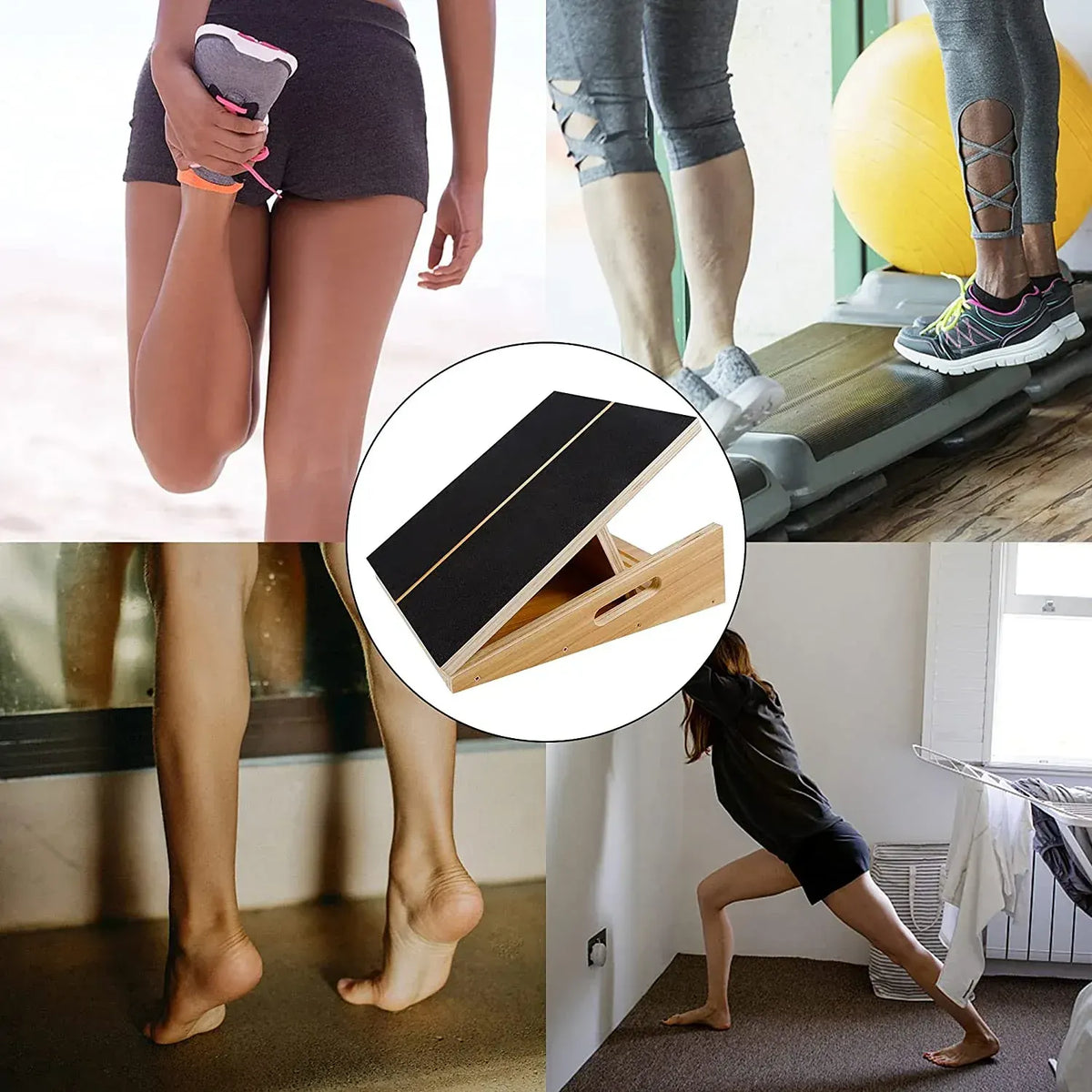 Wooden Slant Board- Adjustable Incline Board and Calf Stretcher - Image 5