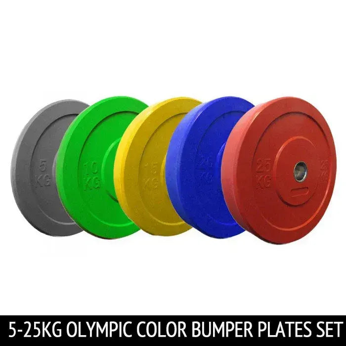 150kg Olympic Colour Bumper Plate Package