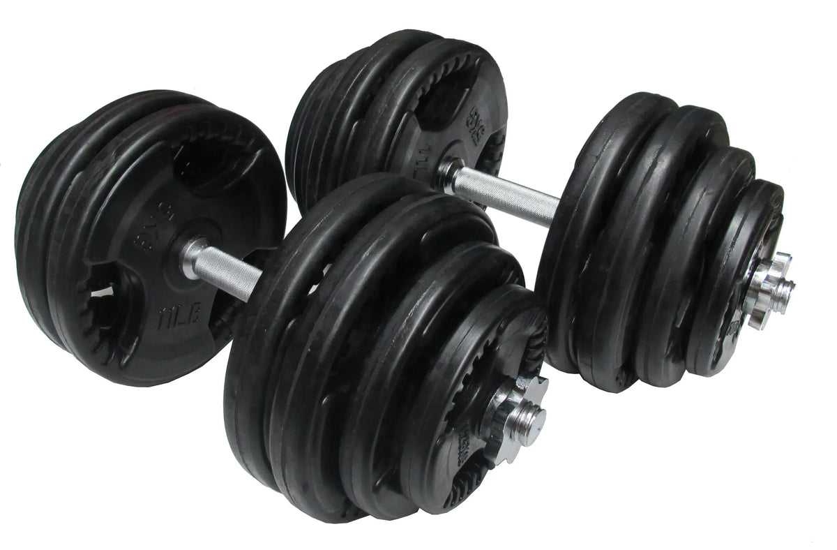 60kg Standard Rubber Dumbbell Set